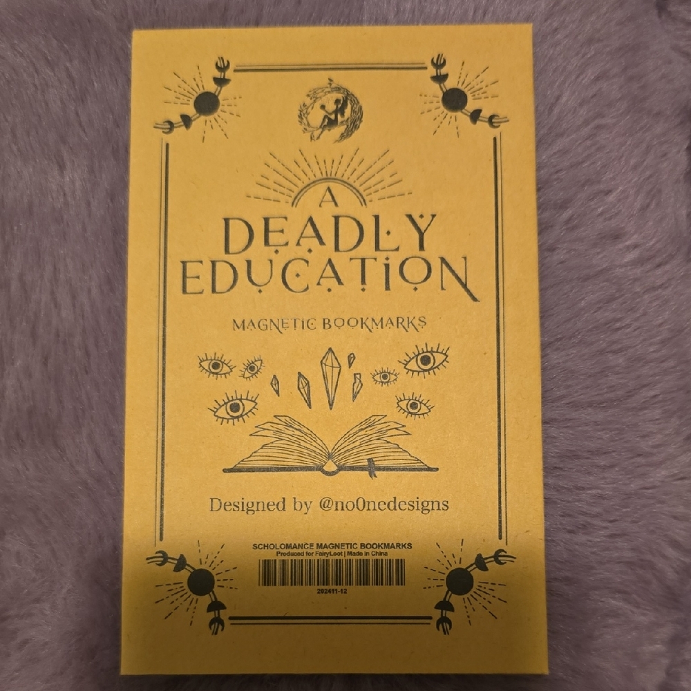 A Deadly Education Magnetic Bookmarks